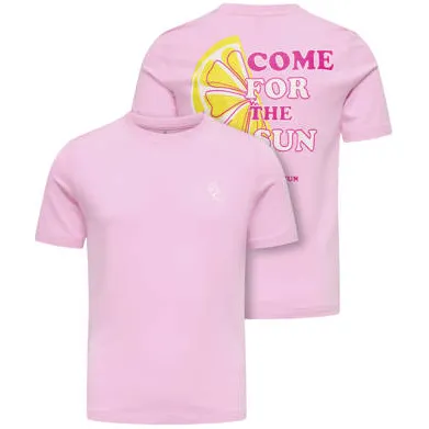 Only t-shirt roze met print, foto 3