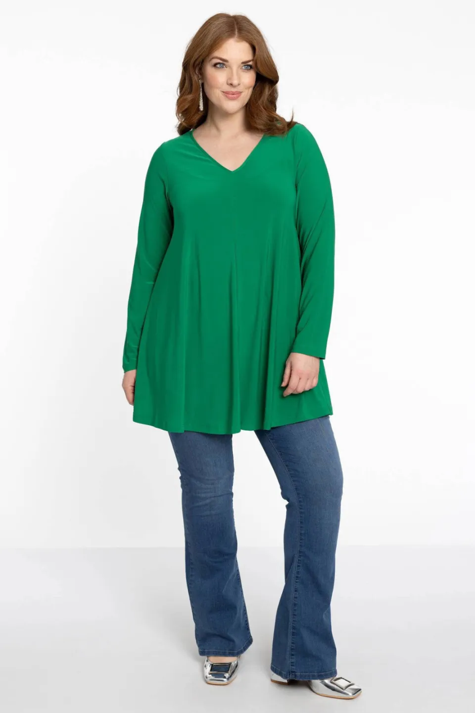 Yoek Tuniek Swing | Grote maten tuniek | Groen, foto 4