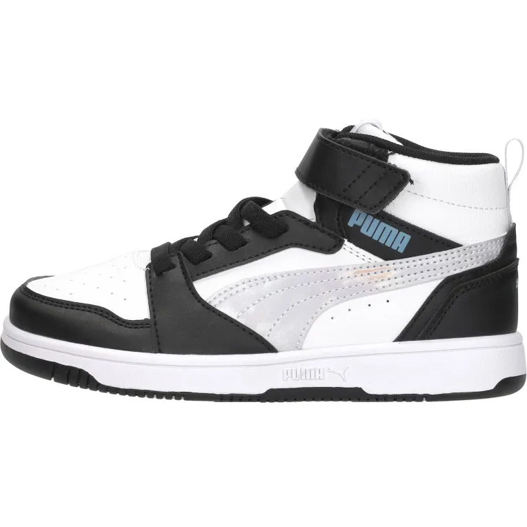 Puma Rebound V6 Mid Space Belle meisjes sneakers zwart lila, foto 3