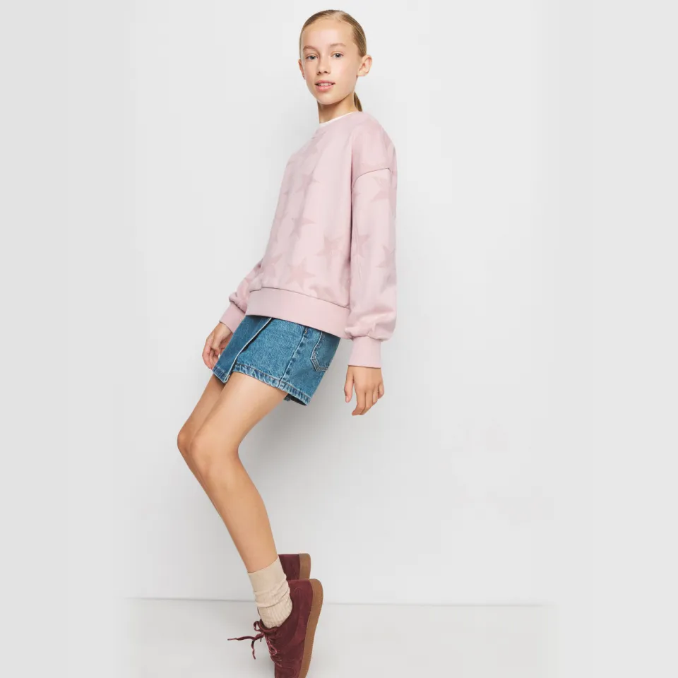 Mango Kids sweater met sterren - roze, foto 5