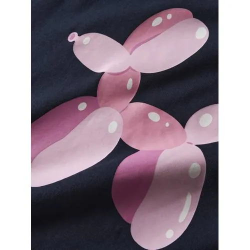 NAME IT KIDS junior rechtvallende sweater met print - donkerblauw, foto 4