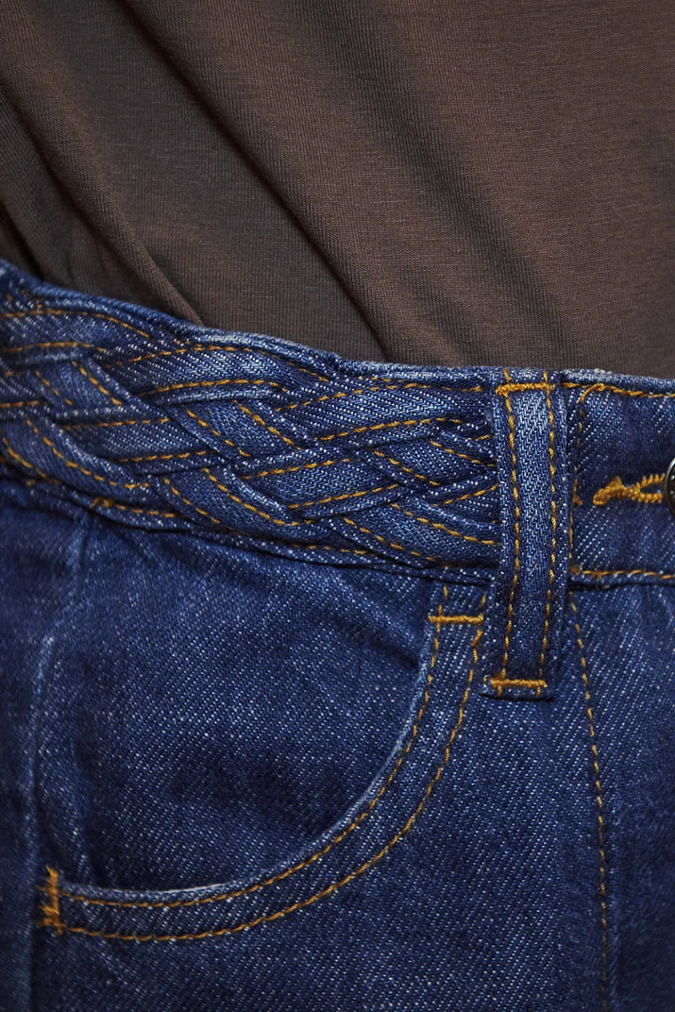 Copenhagen Colors loose fit jeans - indigo blue wash, foto 5