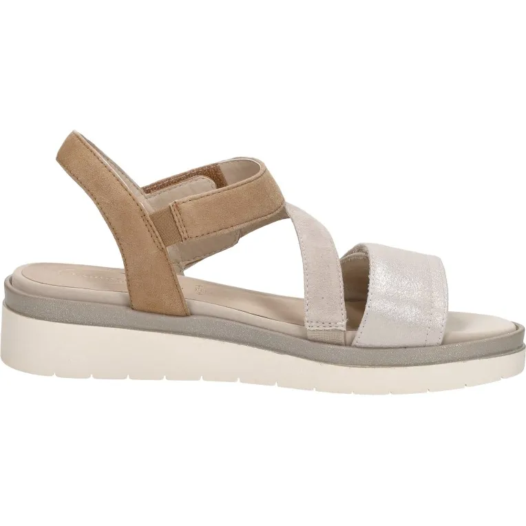 Tamaris Comfort 88705 sandalen met sleehak beige