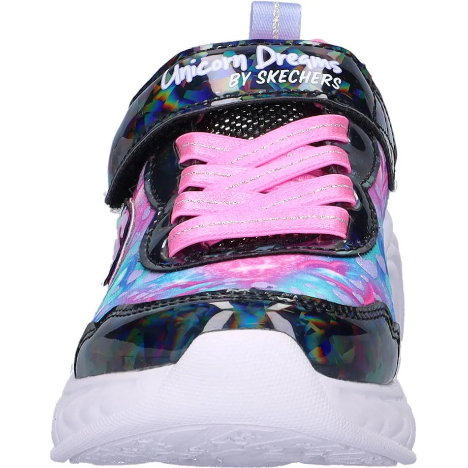 Skechers Unicorn Dreams sneakers met lichtjes - blauw/roze, foto 5
