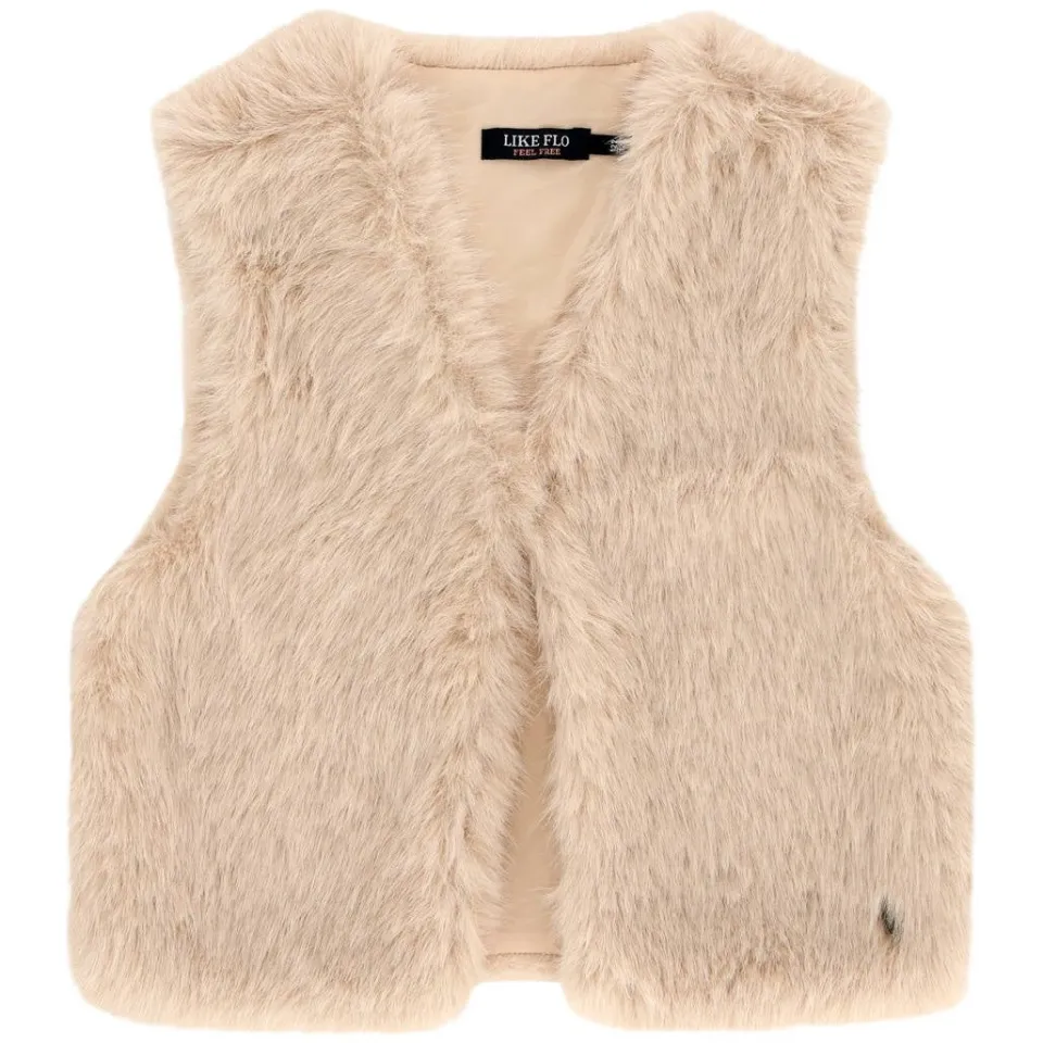 Like Flo rechtvallend gilet crème, foto 2