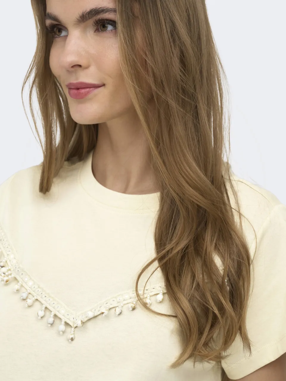 Only Maternity zwangerschaps T-shirt ecru, foto 7