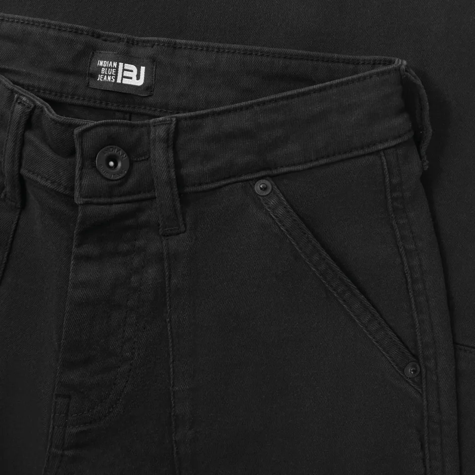 Indian Blue Jeans loose fit casual broek donkergrijs, foto 5