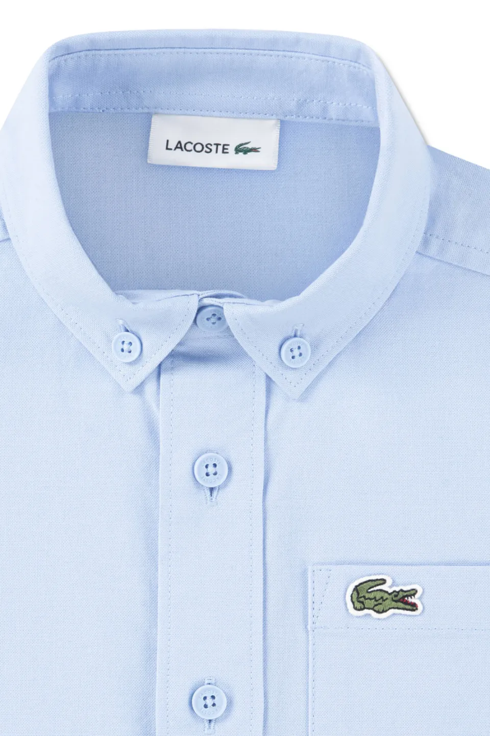 Lacoste overhemd met logo - lichtblauw, foto 3