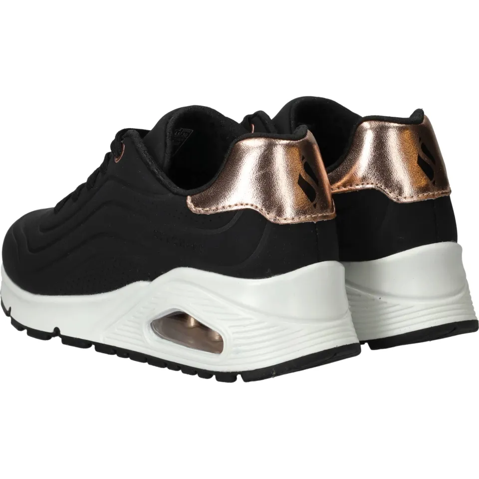 Skechers Uno Gen1 Shimmer Wave sneaker zwart, foto 4
