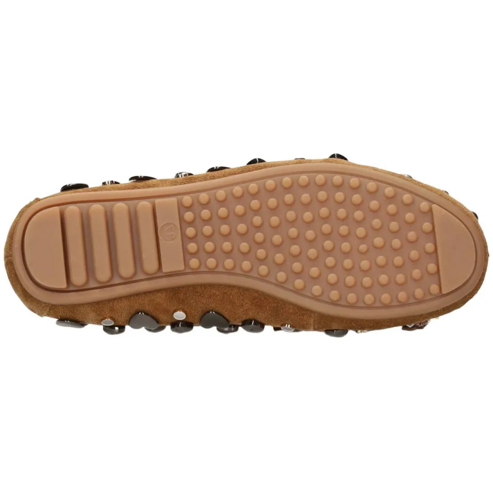 Poelman Serena suède mocassins met franjes - bruin, foto 3