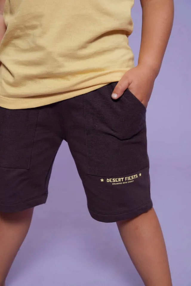 Sturdy Desert Fiesta sweatshort donkerbruin, foto 7
