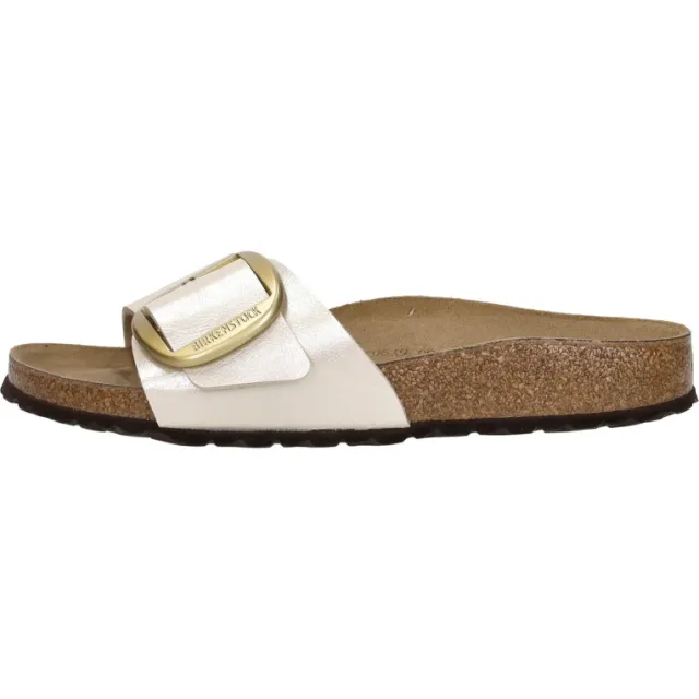 Birkenstock Madrid Big Buckle Gebroken wit