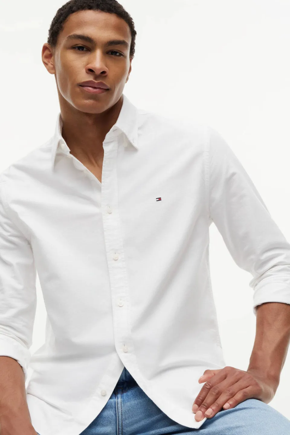 Tommy Hilfiger overhemd HERITAGE OXFORD opthic white, foto 5