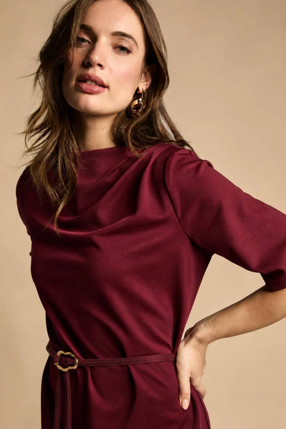Freebird Devoted jurk bordeaux, foto 4