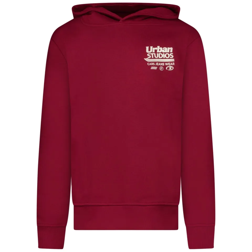Cars hoodie met backprint - donkerrood, foto 2