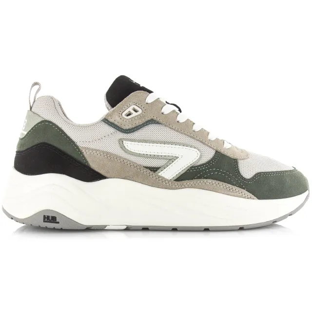 Hub Glide lage sneakers groen