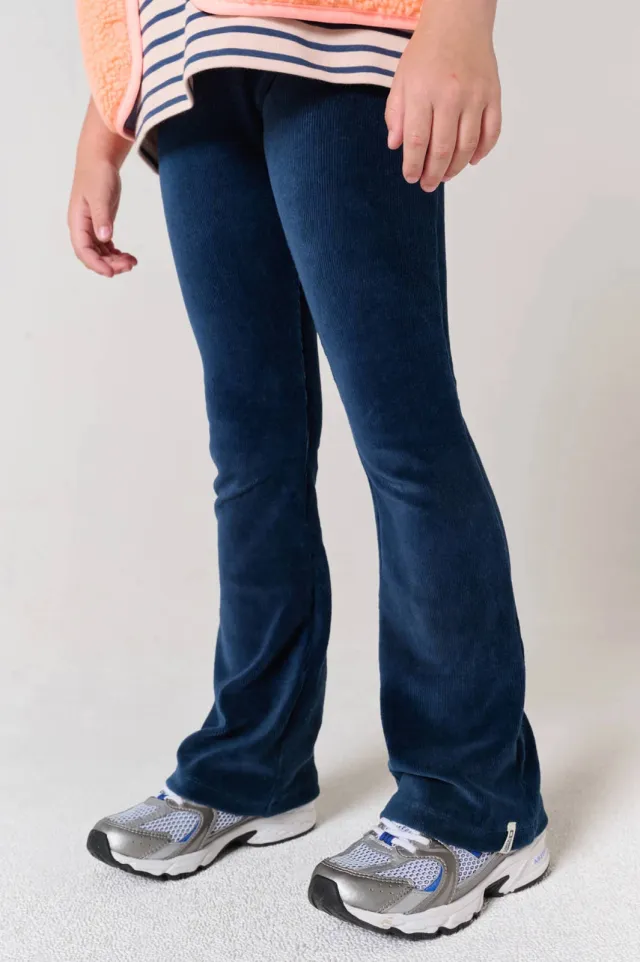 Tumble 'n Dry TND Elaine corduroy flared broek donkerblauw