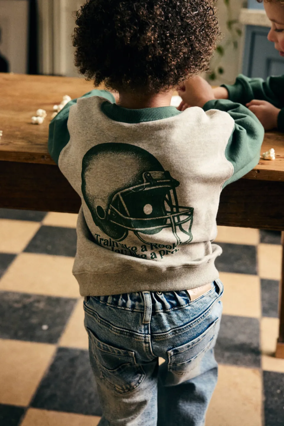 Daily7 oversized sweater met backprint - grijs, foto 6