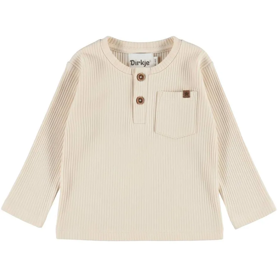 Dirkje aansluitende longsleeves beige/bruin set van 2, foto 2