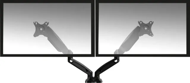 Act AC8312 dubbele monitorsteun zwart