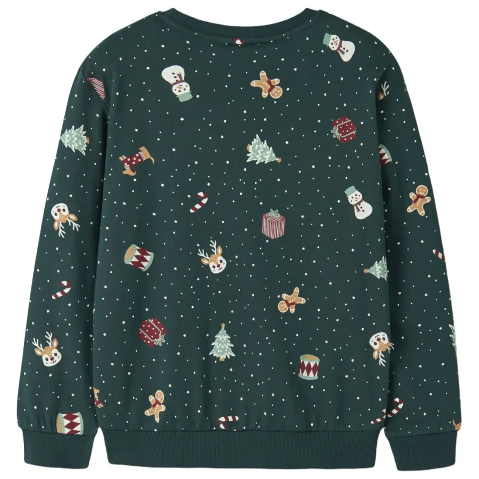 NAME IT KIDS sweater met print - groen, foto 2
