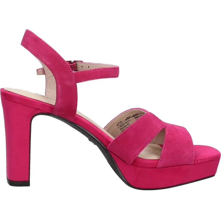 Tamaris sandalen hak fuchsia