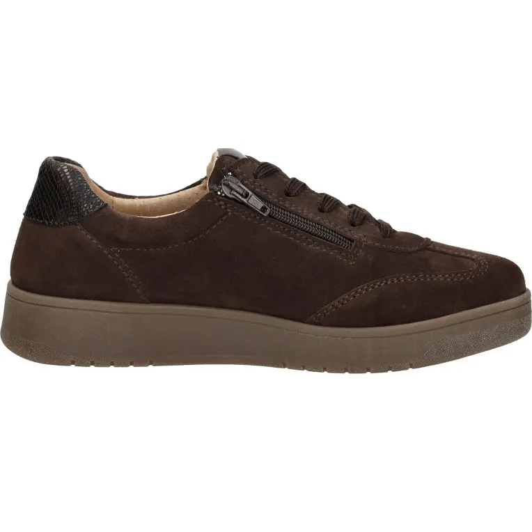 Sub55 Comfort Collection Violet 17 lage veterschoen bruin Donkerbruin