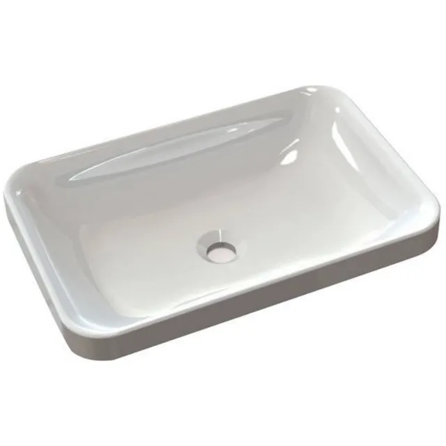 Sapho Astoria inbouw wastafel rechthoekig wit