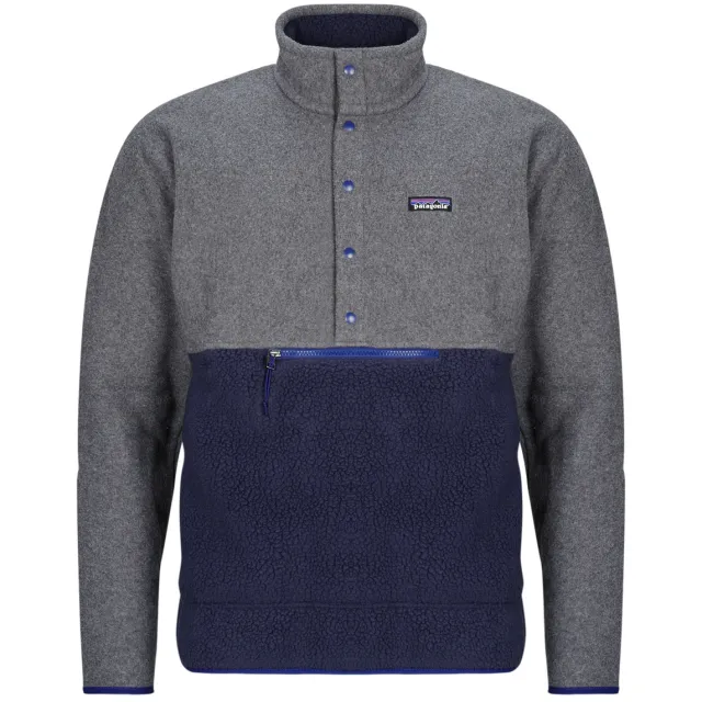Patagonia Fleece Jack Patagonia M'S RETRO PILE 1/2 SNAP P/O Grijs/Blauw