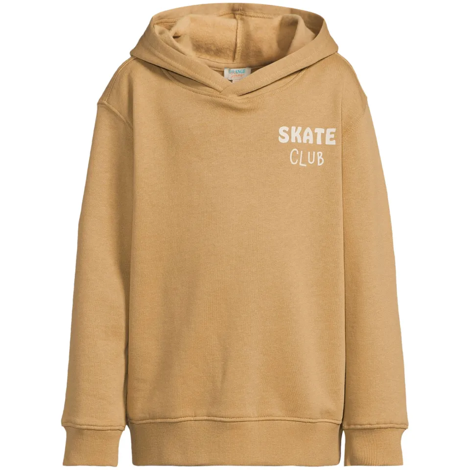 Orange Stars hoodie met tekst zand, foto 2