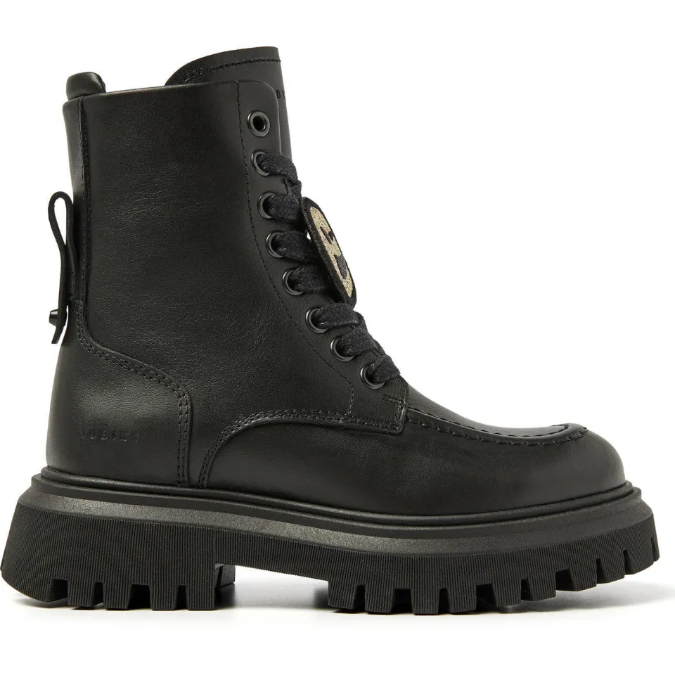 Nubikk Fae Bobbi Jr leren veterboots zwart, foto 2