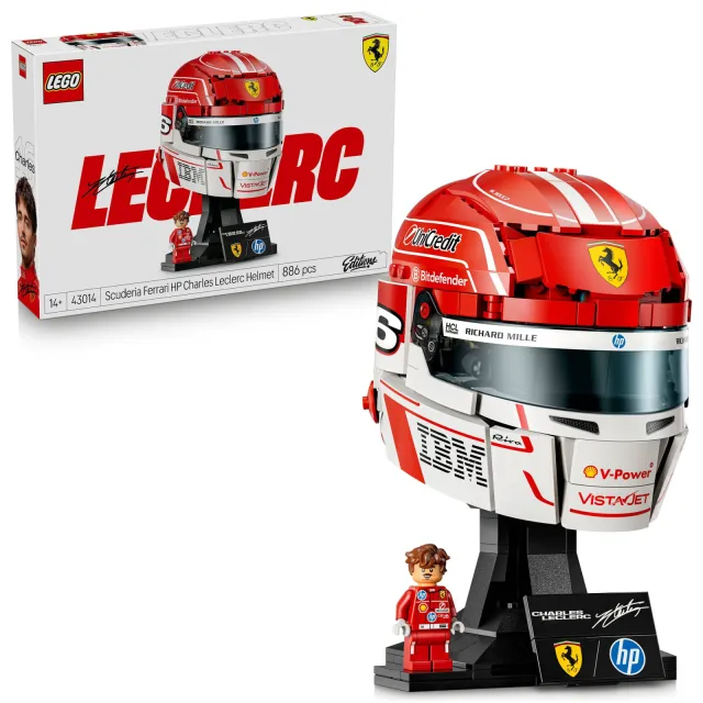 Lego Editions Vehicles Scuderia Ferrari HP Helm van Charles Leclerc Set 43014, foto 2