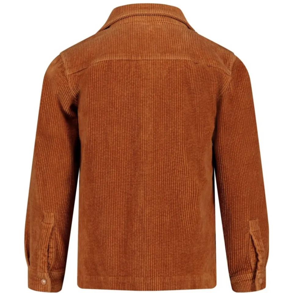 Sturdy corduroy overshirt bruin, foto 3
