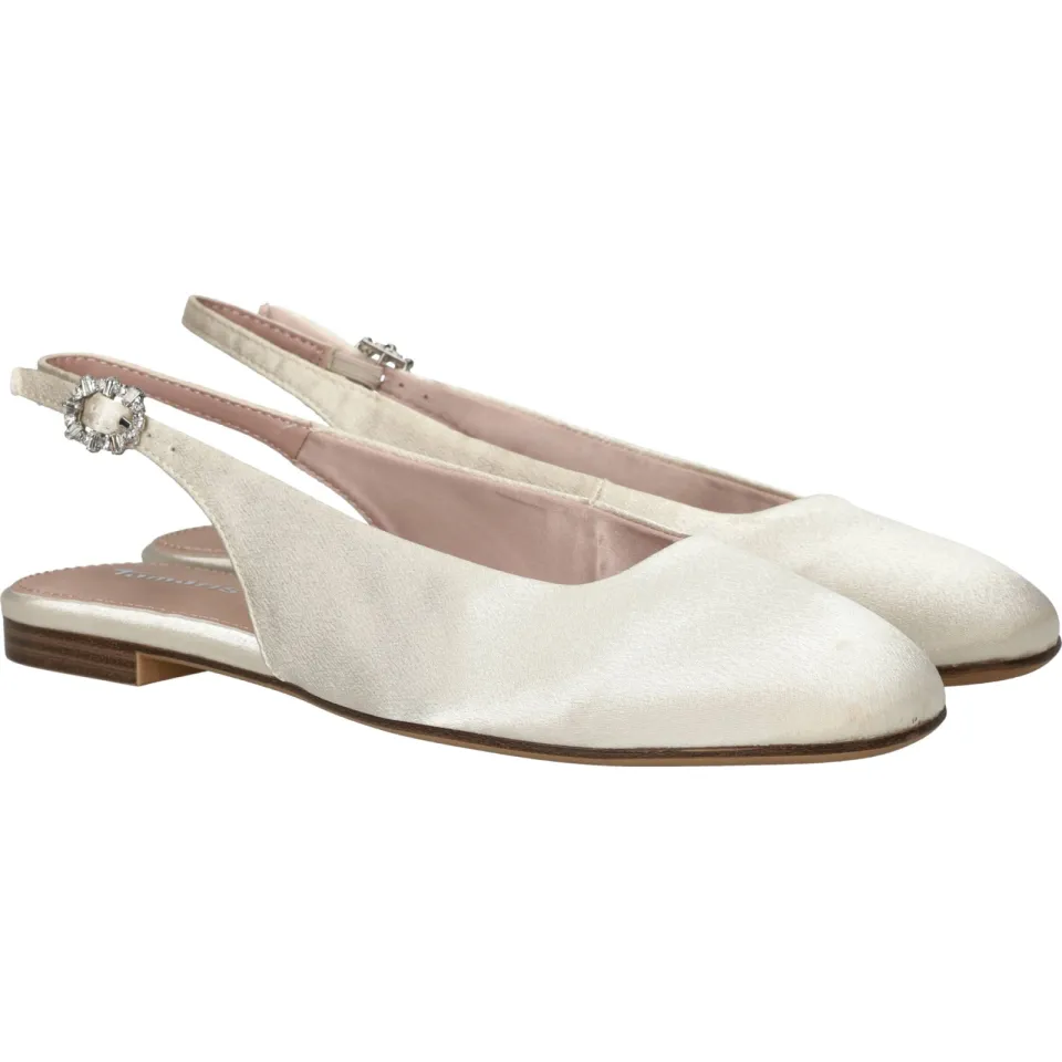 Tamaris slingbacks ballerina's gebroken wit, foto 3