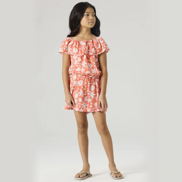 NAME IT KIDS playsuit koraaloranje Koraaloranje/wit