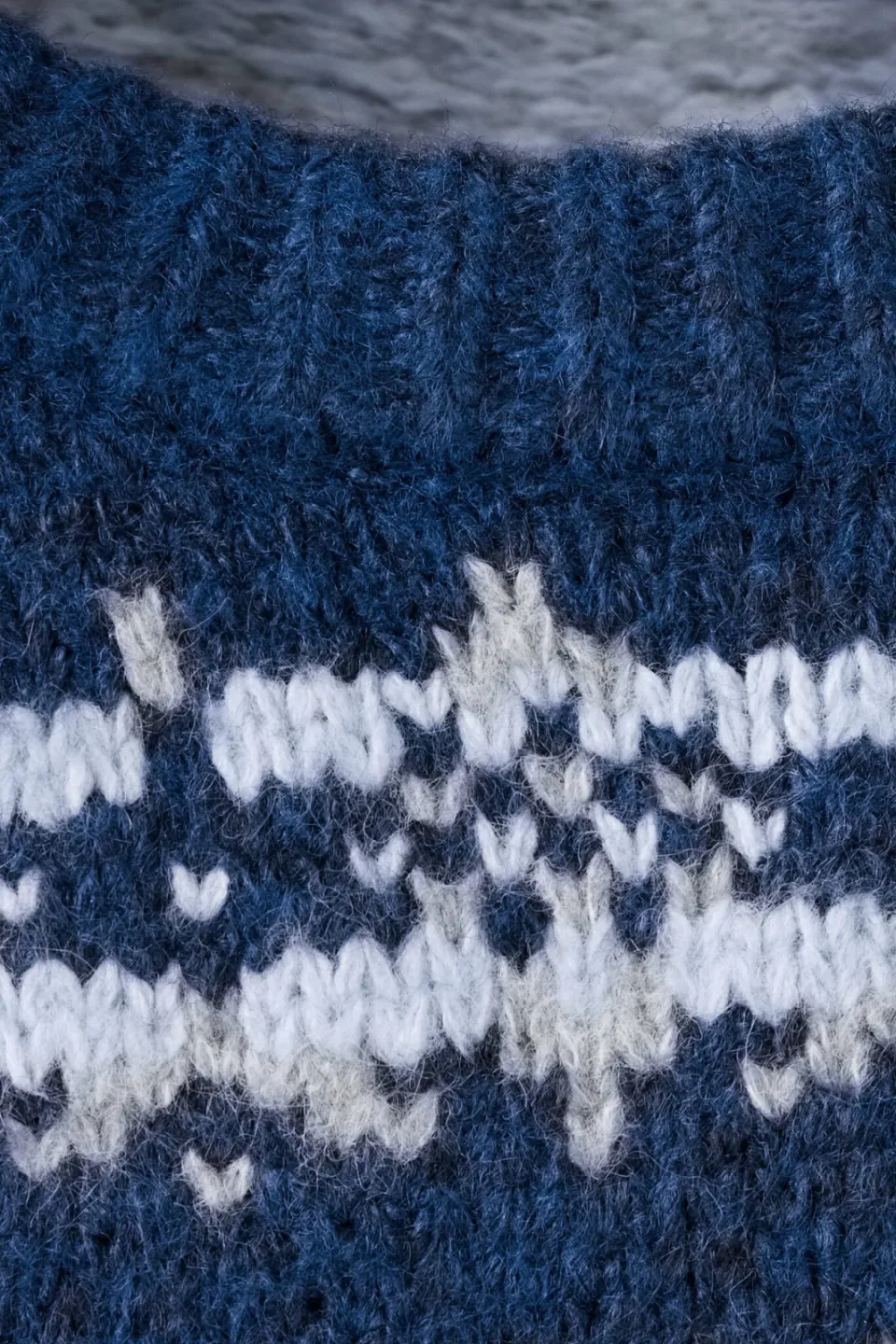 Mango Kids gebreide trui met print - middenblauw, foto 8