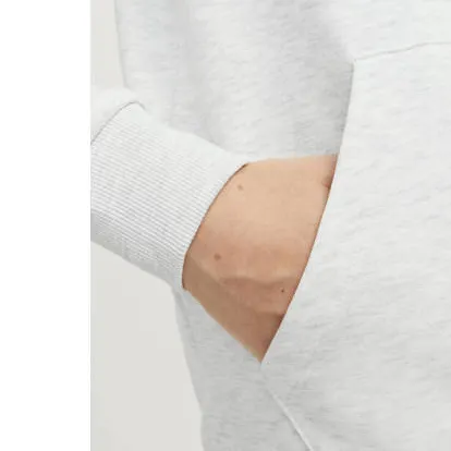Jack & Jones JUNIOR hoodie JJECALEB VARSITY met logo wit melange, foto 5