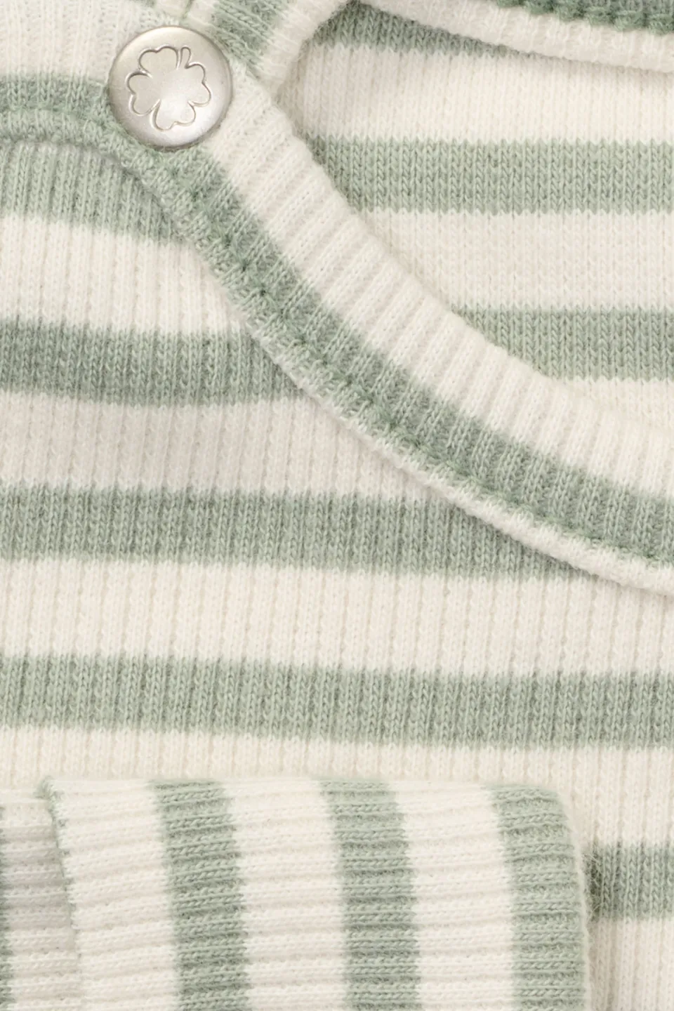 Noppies baby gestreepte longsleeve ronde hals groen/ecru, foto 7