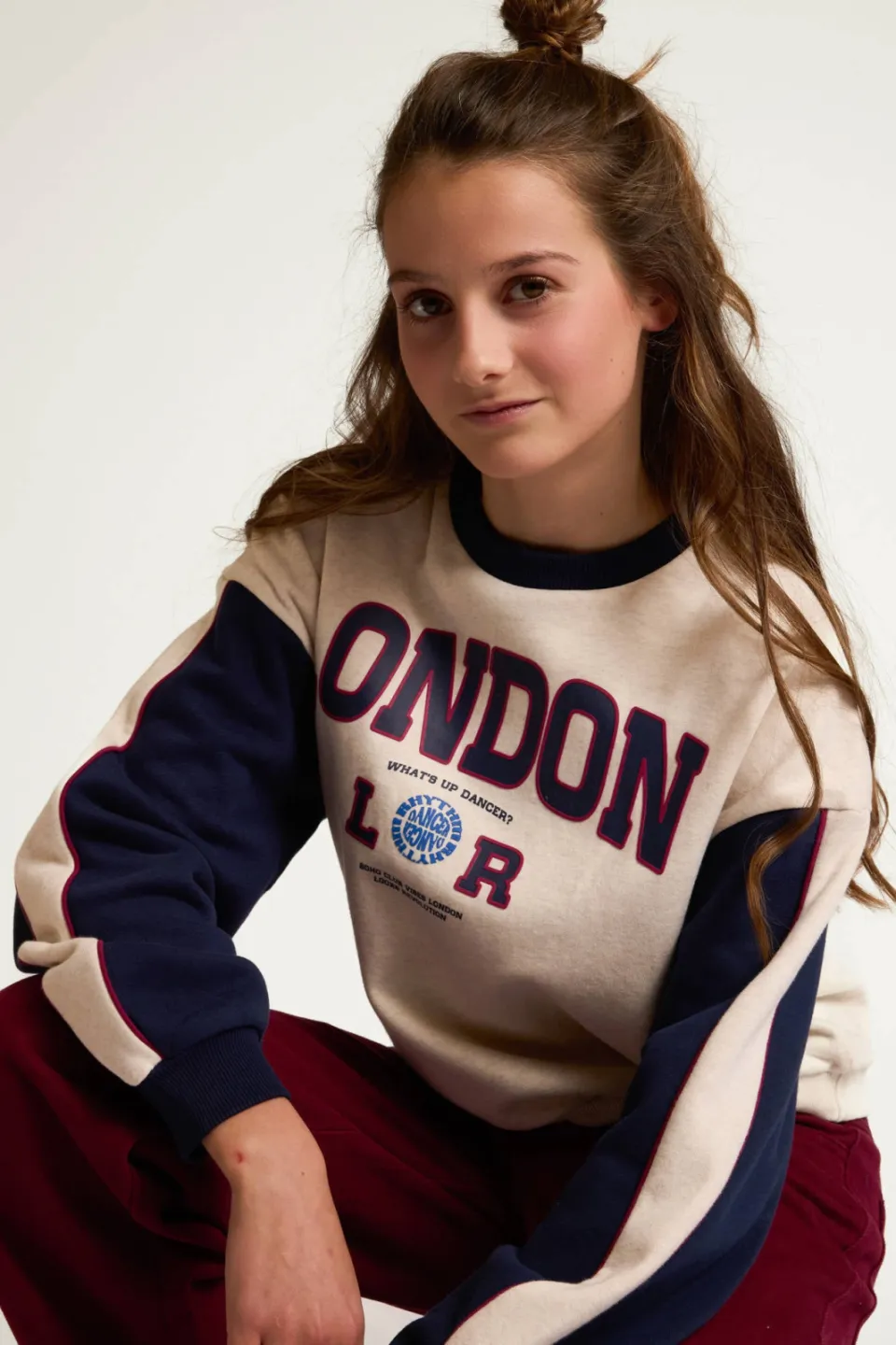 LOOXS 10sixteen rechtvallende sweater met tekst - grijs, foto 4