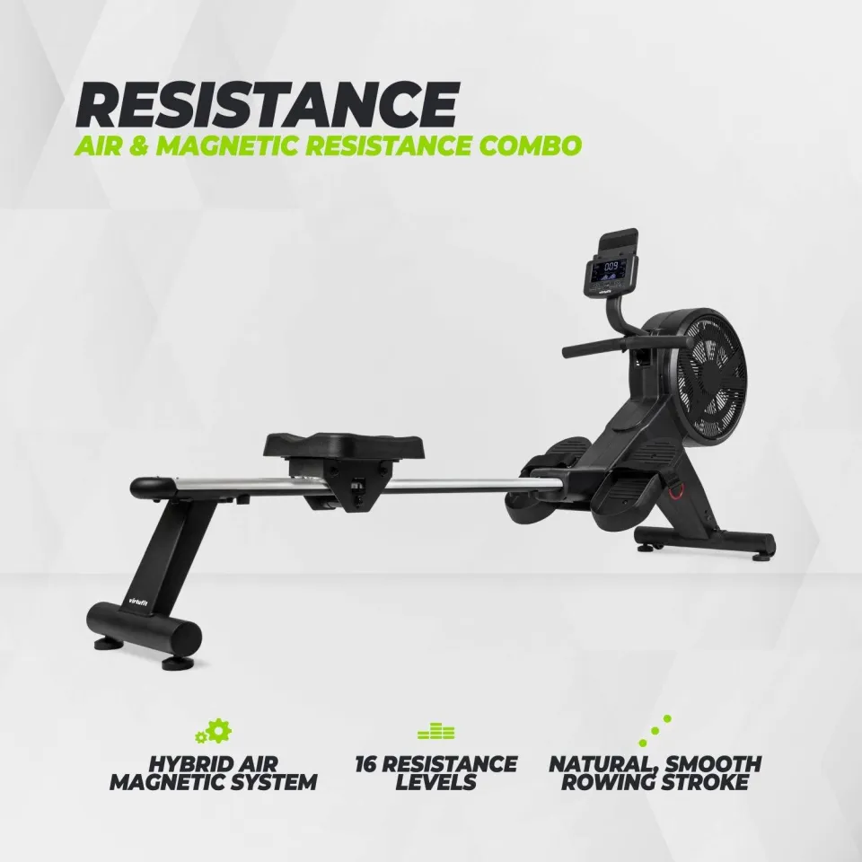 Virtufit Elite Air Magnetic roeitrainer zwart, foto 7