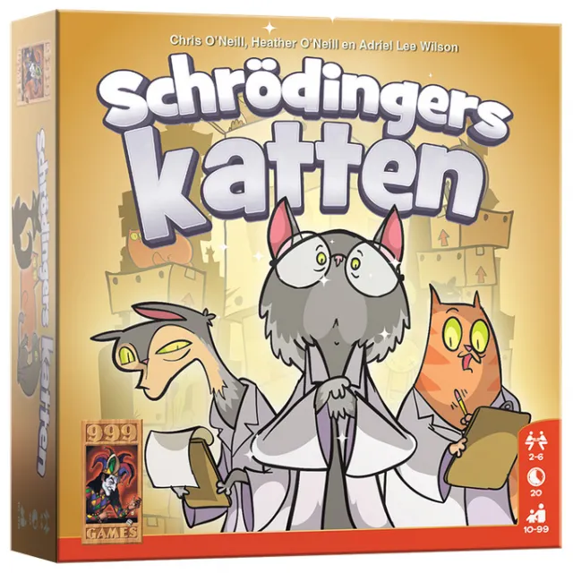 999 Games Schrödinger's Katten bluf- en biedspel