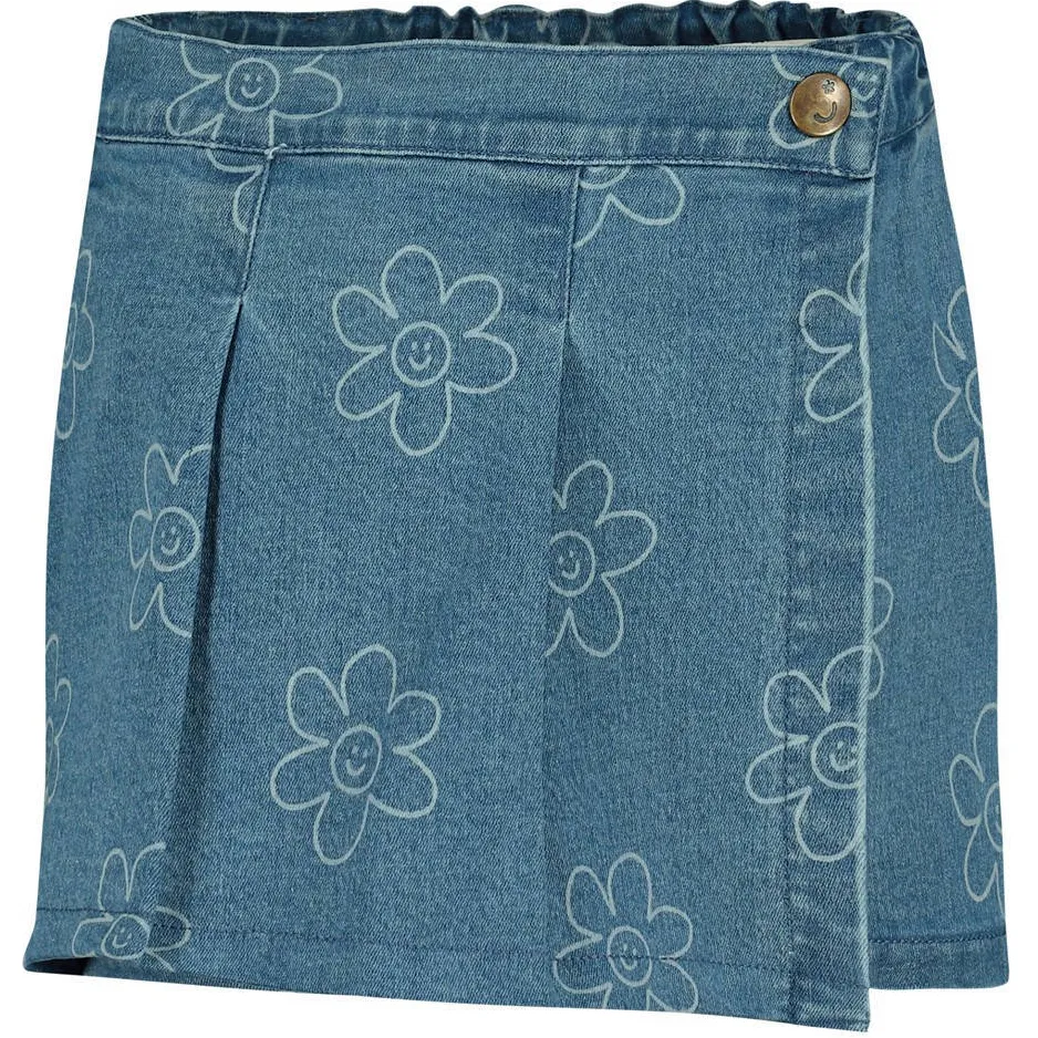 Jubel Rolling into Spring denimskort lichtblauw, foto 2