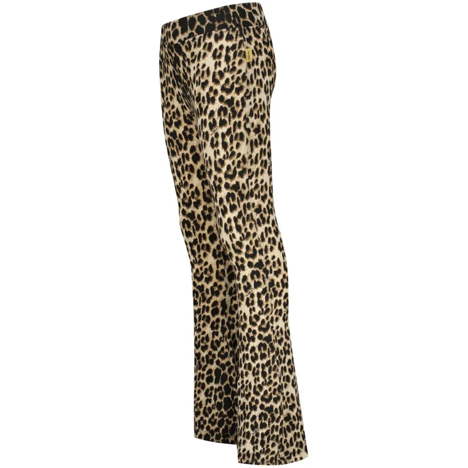 Vingino flared legging panterprint bruin, foto 4
