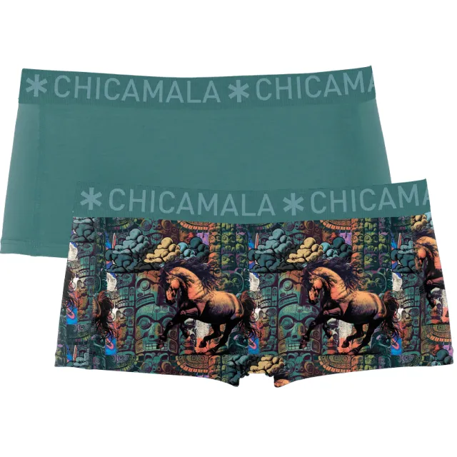 Muchachomalo Meisjes 2-pack Boxershorts Veelkleurig