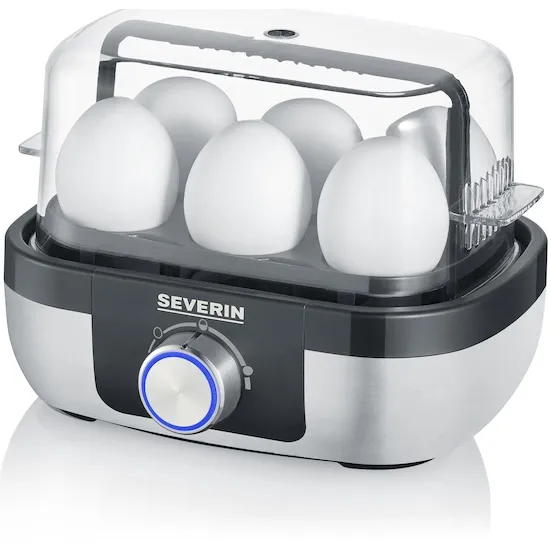 Severin EK 3169 eierkoker RVS Grijs