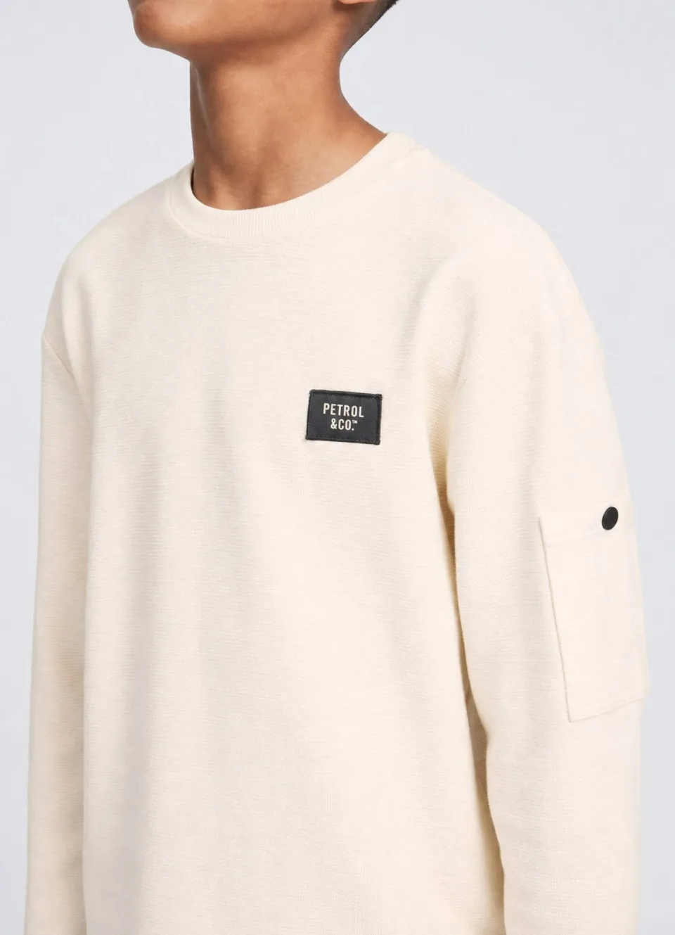 Petrol Industries sweater - crème, foto 6