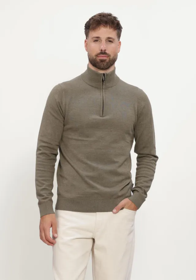 Saint Steve Heren Truien & Vesten Cas - Khaki