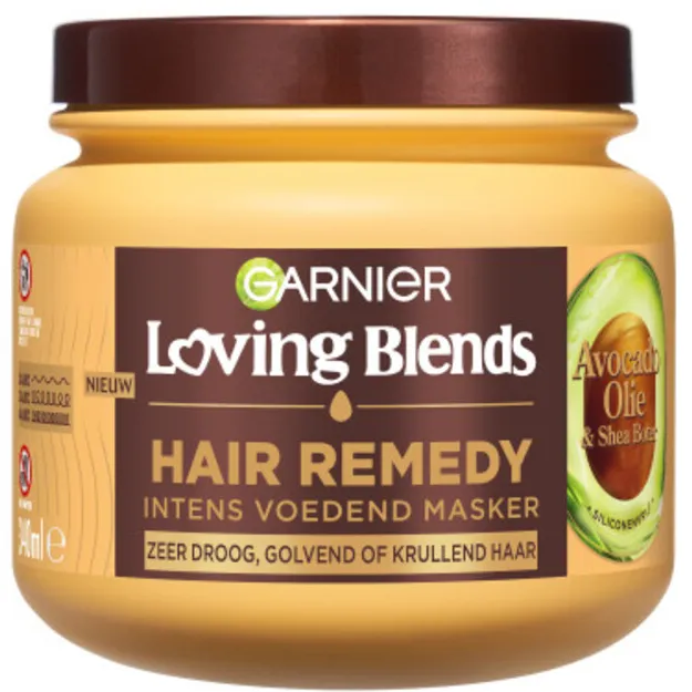 Garnier 1+1 gratis: Garnier Loving Blends Avocado Olie en Shea Boter Haarmasker 340 ml