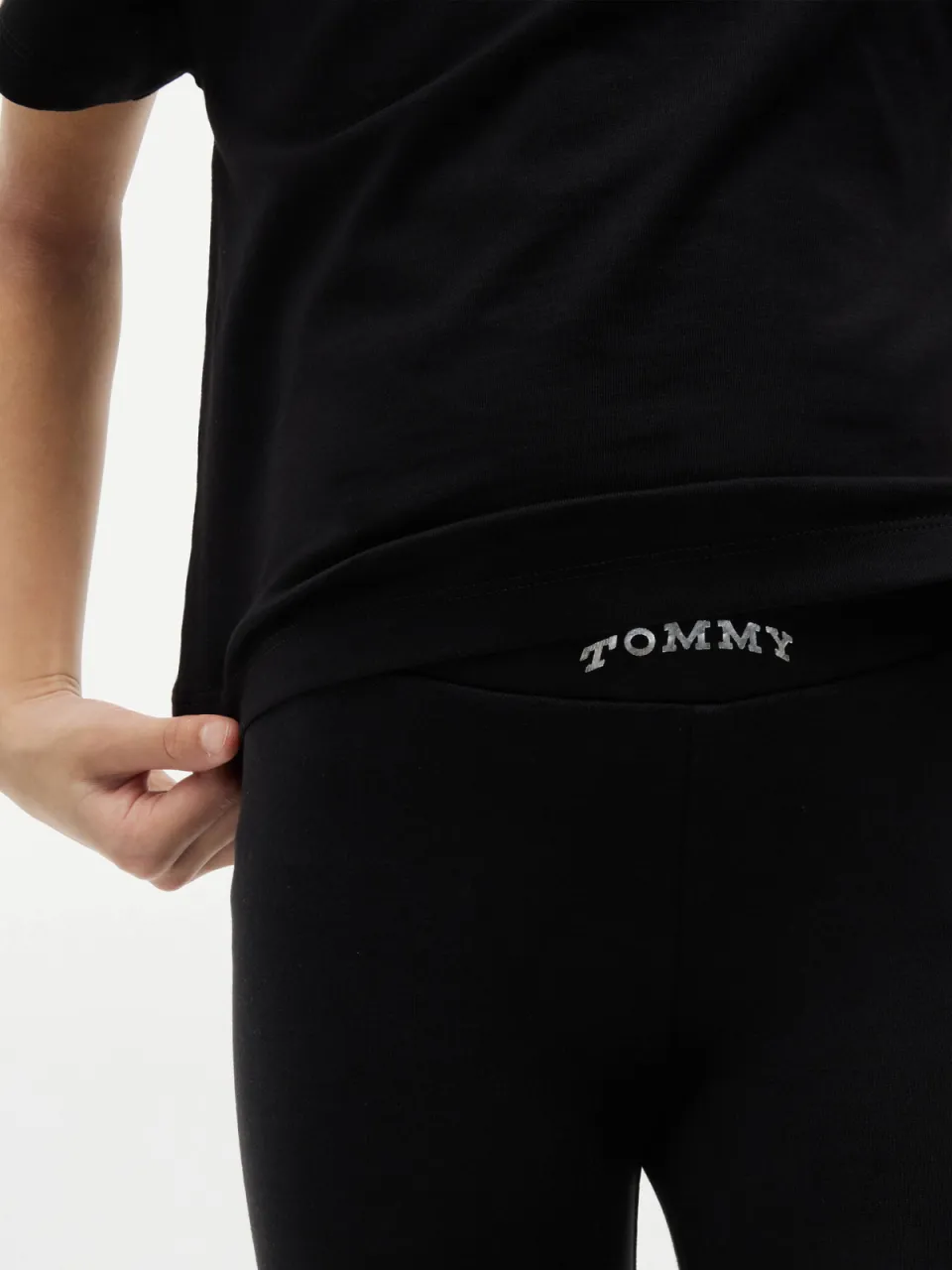 Tommy Hilfiger legging en T-shirt set met logo - zwart, foto 3