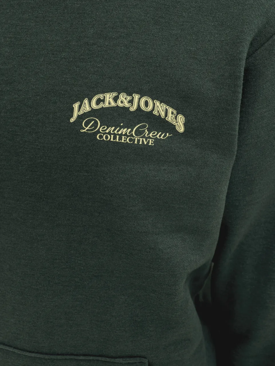 Jack & Jones JUNIOR rechtvallende hoodie met backprint - donkergroen, foto 6